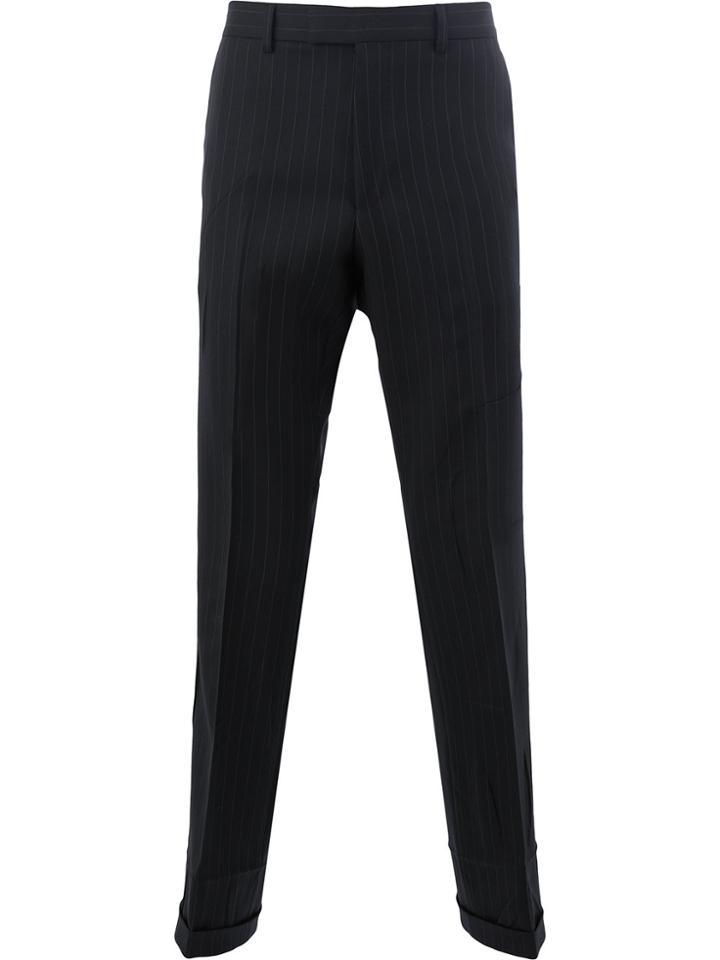 Gucci Pinstriped Trousers - Black