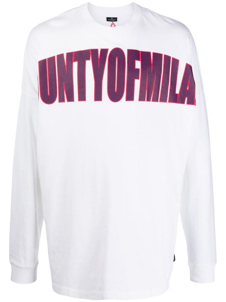 Marcelo Burlon County Of Milan County Over Longsleeve T-shirt - White