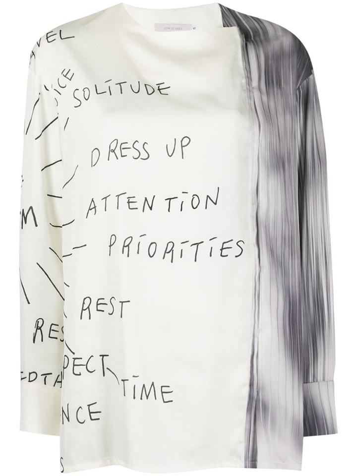 Low Classic Printed Scribbles T-shirt - White