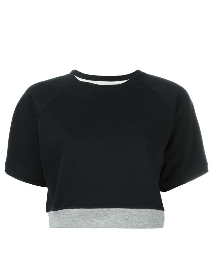 Marni Cropped Sweatshirt, Women's, Size: 40, Blue, Cotton
