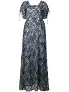 Missoni Knit Maxi Dress - Blue