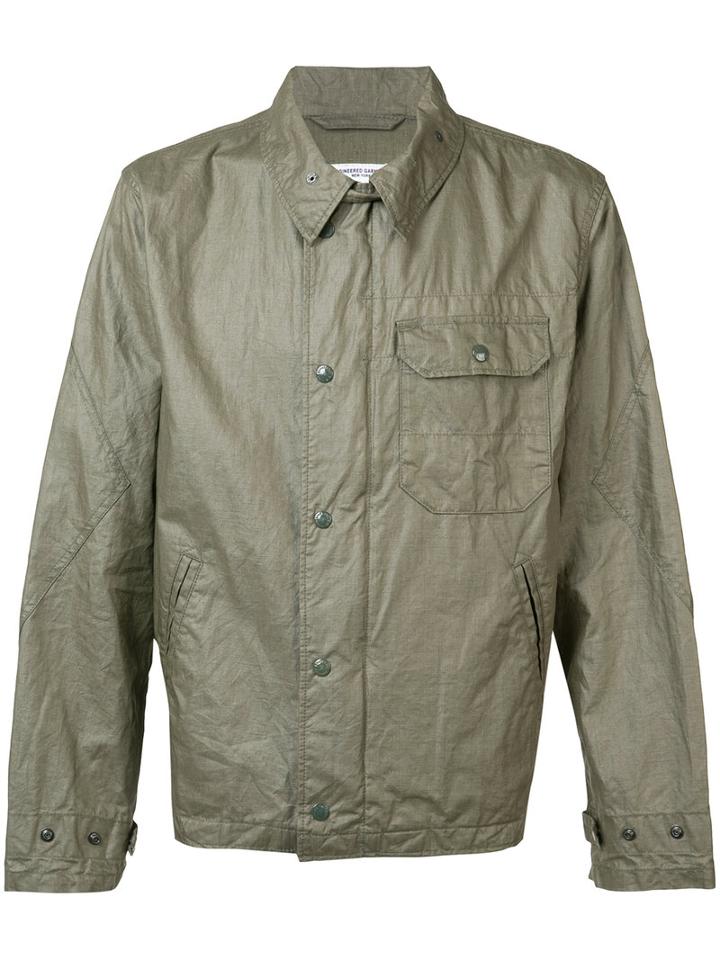 Engineered Garments - Chest Pocket Jacket - Men - Linen/flax - Xl, Green, Linen/flax