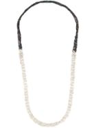 Arielle De Pinto One Strand Chain Necklace, Women's, White