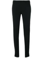 Giorgio Armani Vintage Slim-fit Trousers - Black
