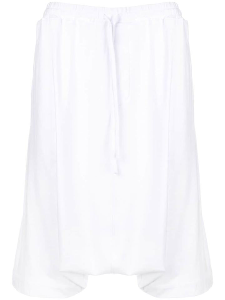 Unconditional Cropped Harem Trousers - White