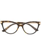 Dolce & Gabbana Eyewear Tortoiseshell Cat Eye Glasses - Brown