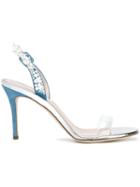 Giuseppe Zanotti Pearl Embellished Sling Back Sandals - White