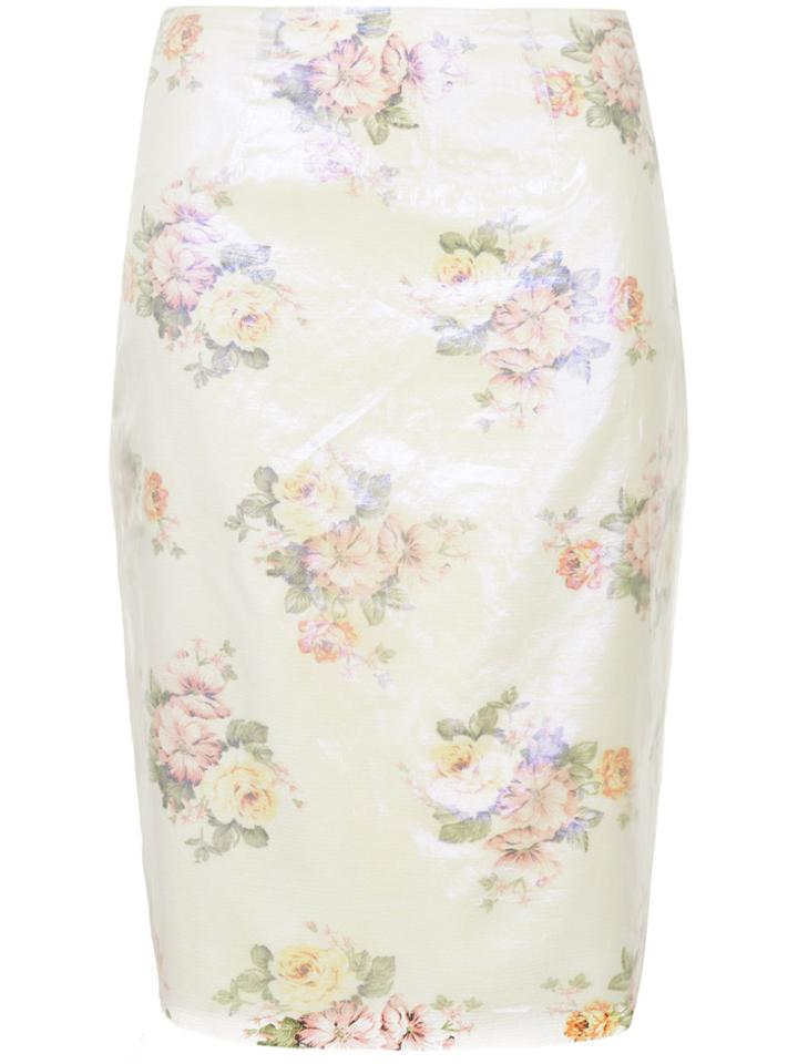 Zambesi Double Layer Straight Skirt - White