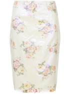Zambesi Double Layer Straight Skirt - White
