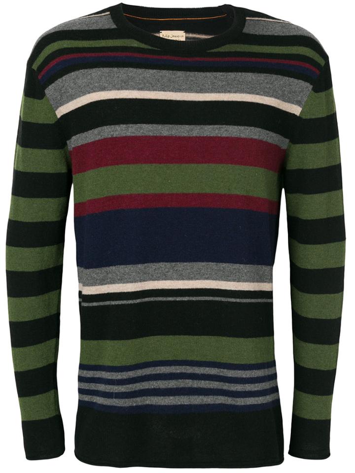 Nudie Jeans Co Striped Jumper - Multicolour
