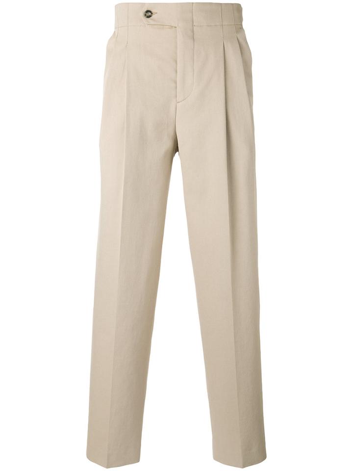 High Waist Trousers - Men - Cotton/polyester - 46, Nude/neutrals, Cotton/polyester, Éditions M.r