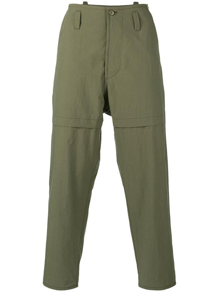 Oamc Combat Trousers, Men's, Size: 33, Green, Cotton