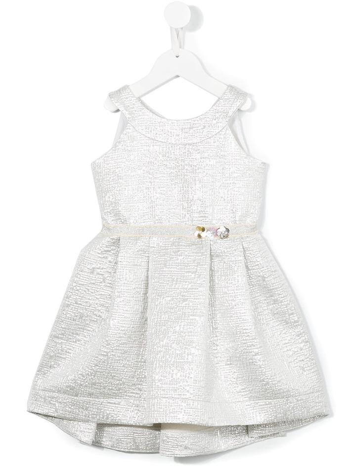 Loredana Brocade Party Dress, Toddler Girl's, Size: 4 Yrs, Grey