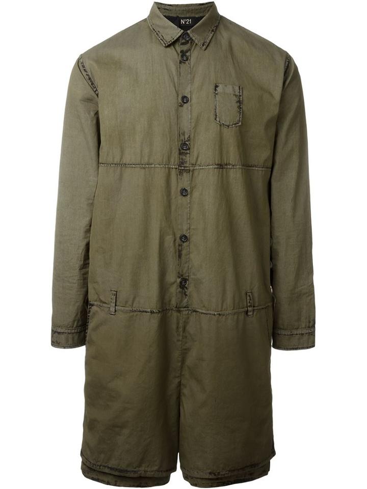 No21 Patch Pocket Shirt Jumpsuit