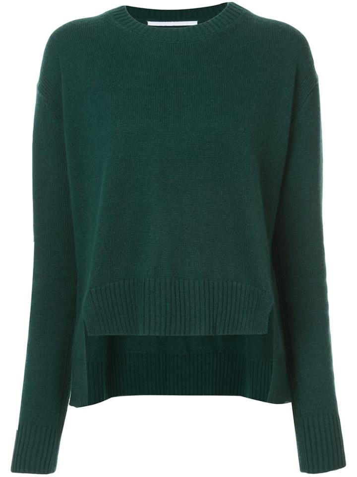 Rosetta Getty Asymmetric Hem Jumper - Green