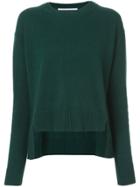 Rosetta Getty Asymmetric Hem Jumper - Green