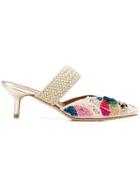 Malone Souliers By Roy Luwolt Maisie Beaded Mules - Pink