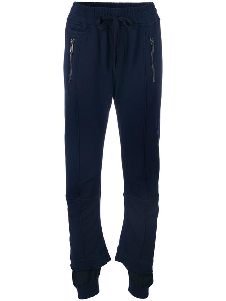 Haider Ackermann Double Hem Track Pants - Blue