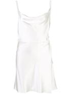 Markarian Gloria Silk Mini Slip Dress - White