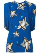 Marni Star Print Sleeveless Top, Women's, Size: 40, Blue, Viscose