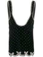 Wandering Crystal-embellished Short Dress - Black