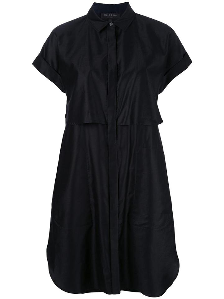 Rag & Bone Layered Shirt Dress - Black