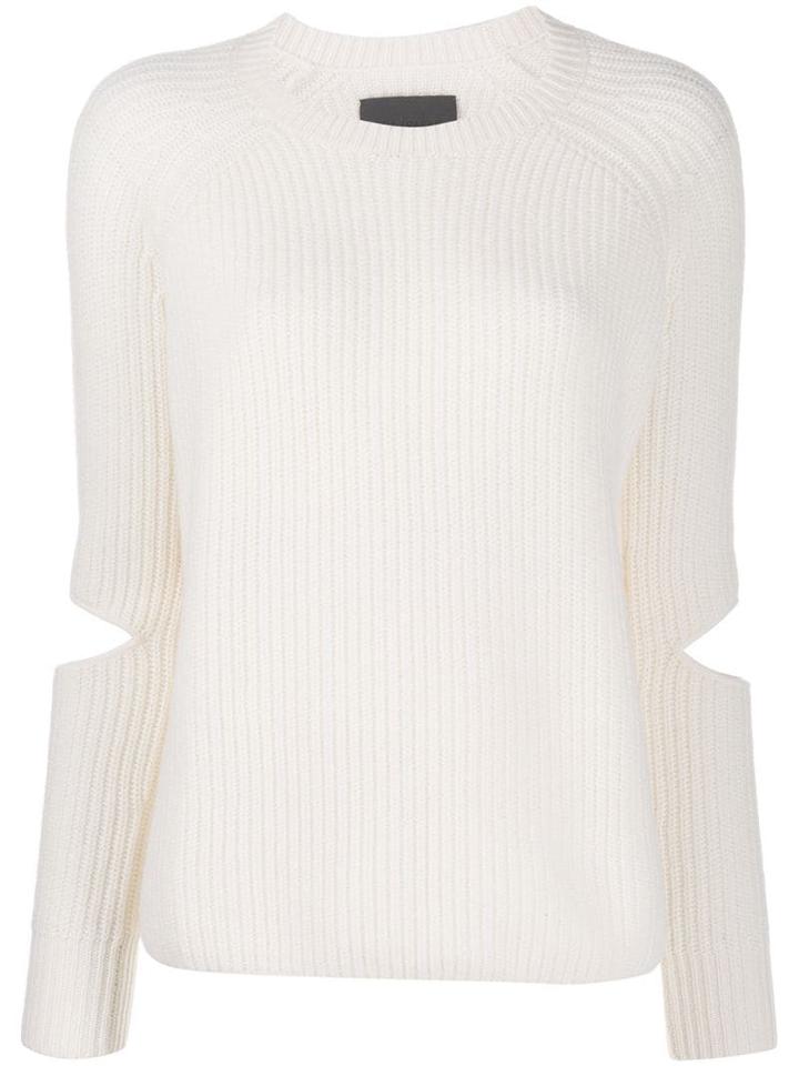 Zoe Jordan Ribbed Jumper - White