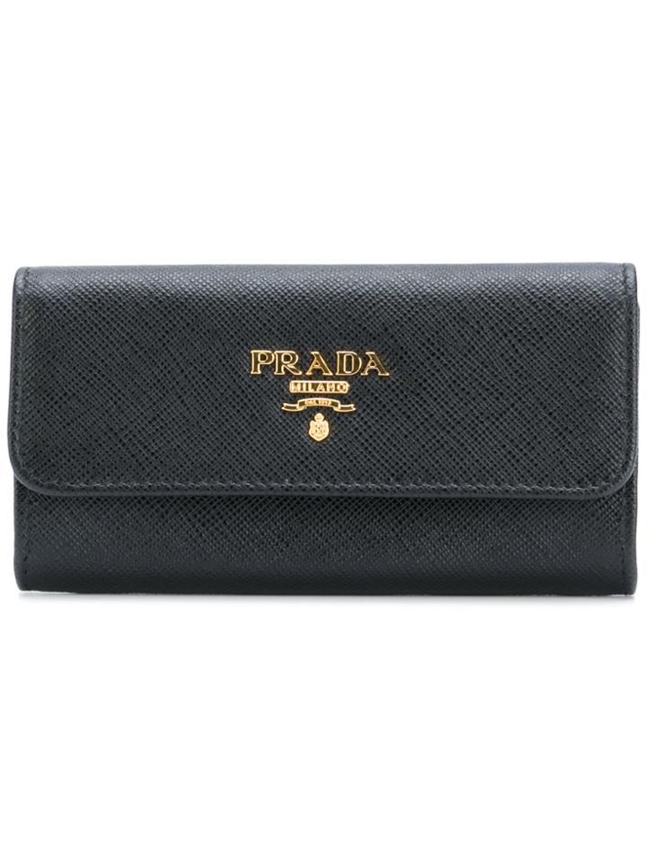 Prada Logo Wallet - Black