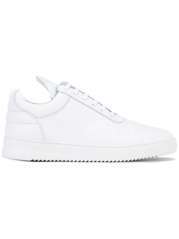 Filling Pieces Elongated Tongue Sneakers - White