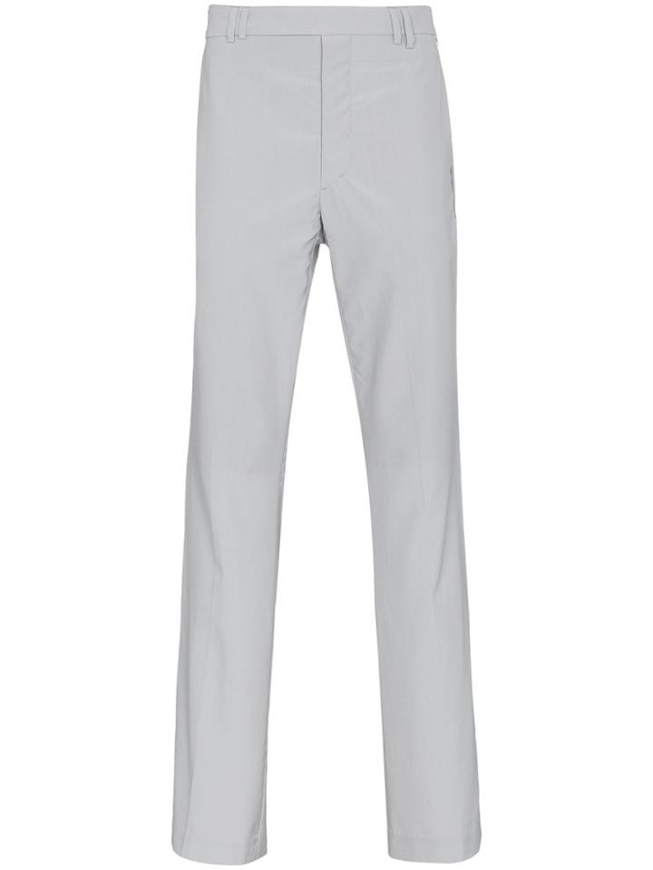 Mackintosh Double Loop Wool Blend Trousers - Grey