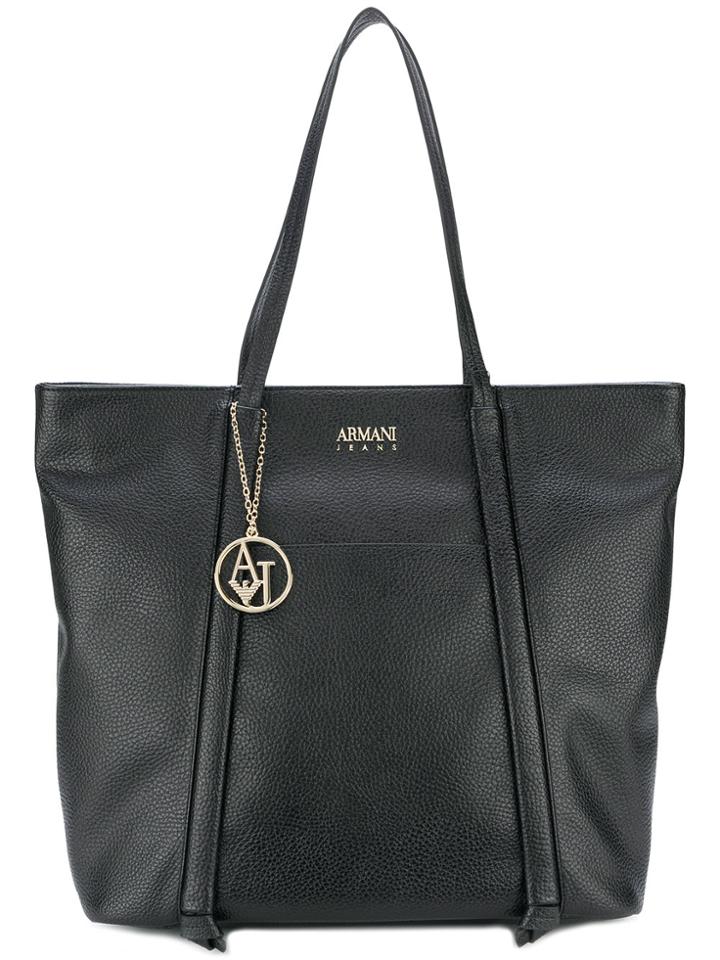 Armani Jeans Piped Detail Shoulder Bag - Black