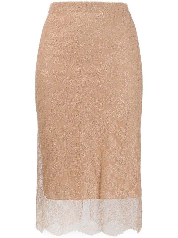 Tom Ford Layered Lace Skirt - Neutrals