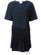 3.1 Phillip Lim Ruched Panel Shift Dress - Blue