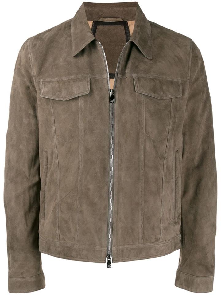 Corneliani Zip-up Lightweight Jacket - Grey