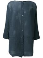 Issey Miyake Cauliflower - Textured Shirt - Women - Polyester - One Size, Women's, Grey, Polyester