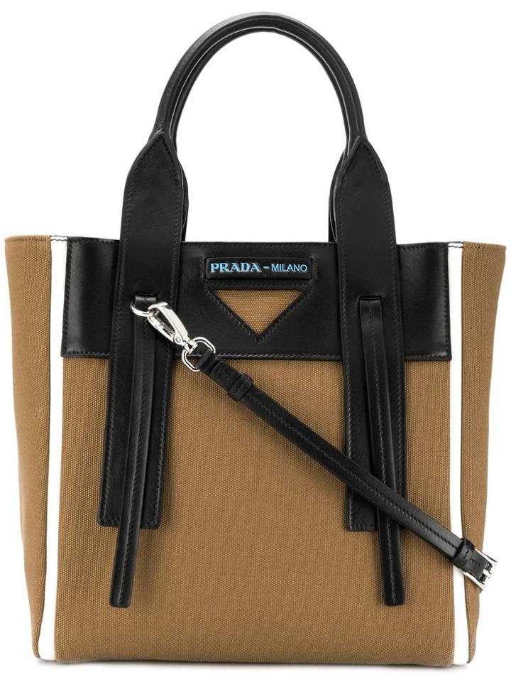 Prada Medium Tote Bag - Neutrals