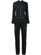 Chloé Zip Front Jumpsuit, Women's, Size: 36, Blue, Silk/acetate/viscose