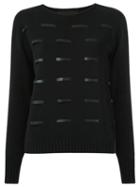 Uma Raquel Davidowicz - Knit Sweater - Women - Cotton/acrylic - G, Black, Cotton/acrylic