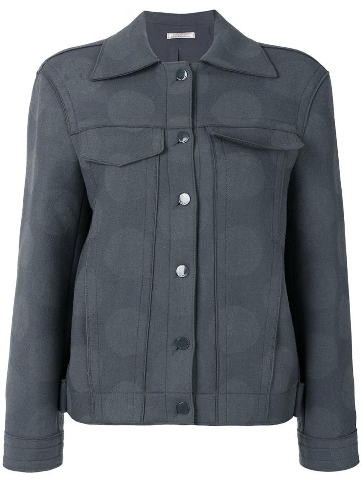 Nina Ricci Tonal Dots Boxy Jacket - Grey