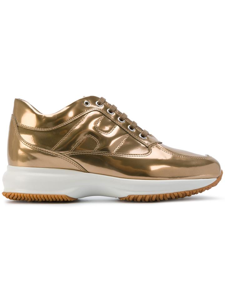 Hogan Lace-up Sneakers - Metallic