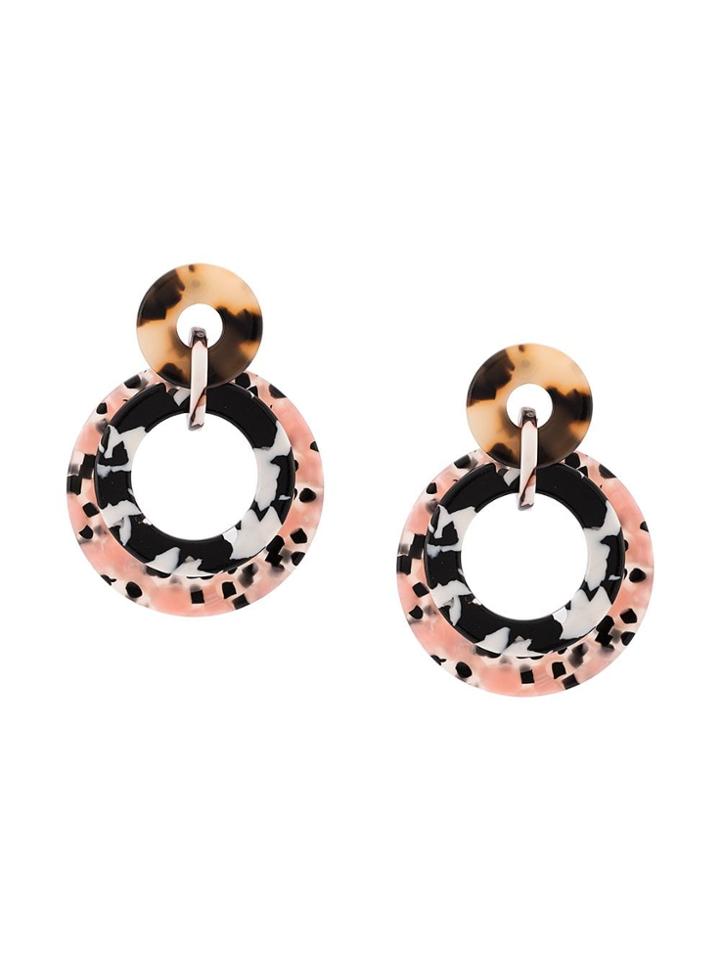 Lele Sadoughi Marble Effect Drop Earrings - Multicolour