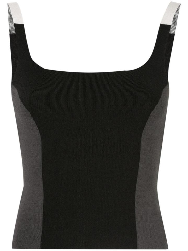 Nagnata Colour Block Tank Top - Black