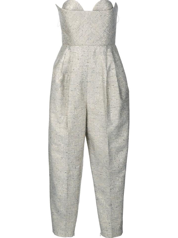 Delpozo Strapless Jumpsuit - Grey