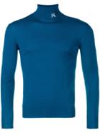 Raf Simons Slim-fit Rollneck Sweater - Blue