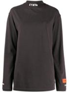 Heron Preston Stand Up Collar Jumper - Grey