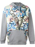 Moschino Cartoon Print Hoodie, Men's, Size: 46, Grey, Cotton