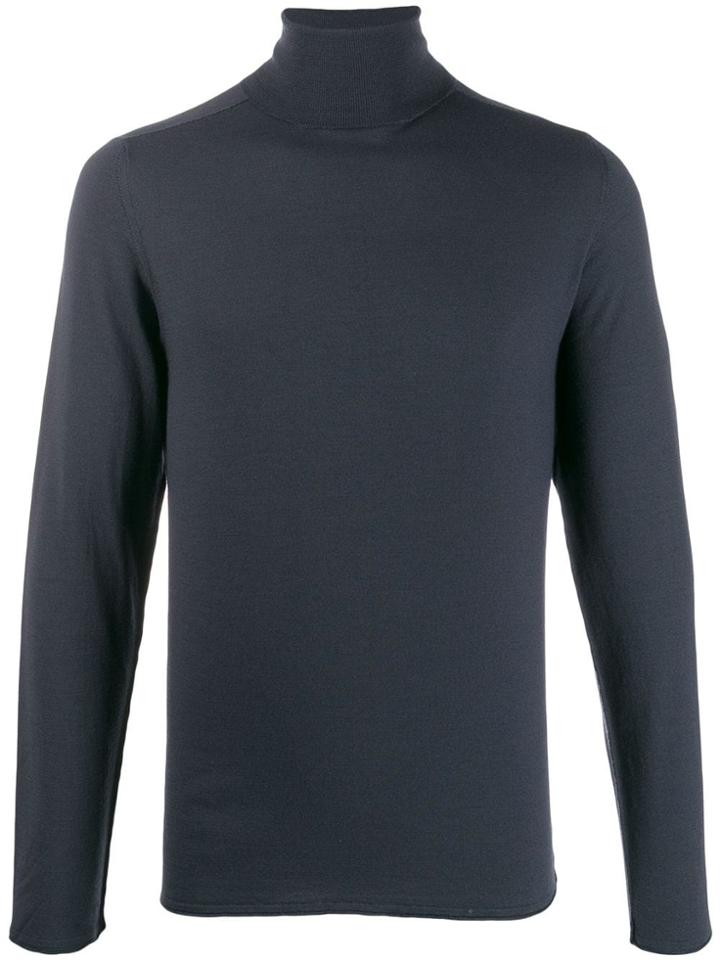 Transit Turtleneck Knit Jumper - Blue