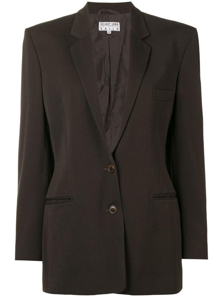 Helmut Lang Pre-owned Single Breasted Blazer - Brown