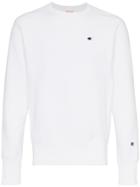 Champion White Reverse Weave Terry Cotton Sweatshirt