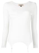 Murmur Suspender T-shirt - White